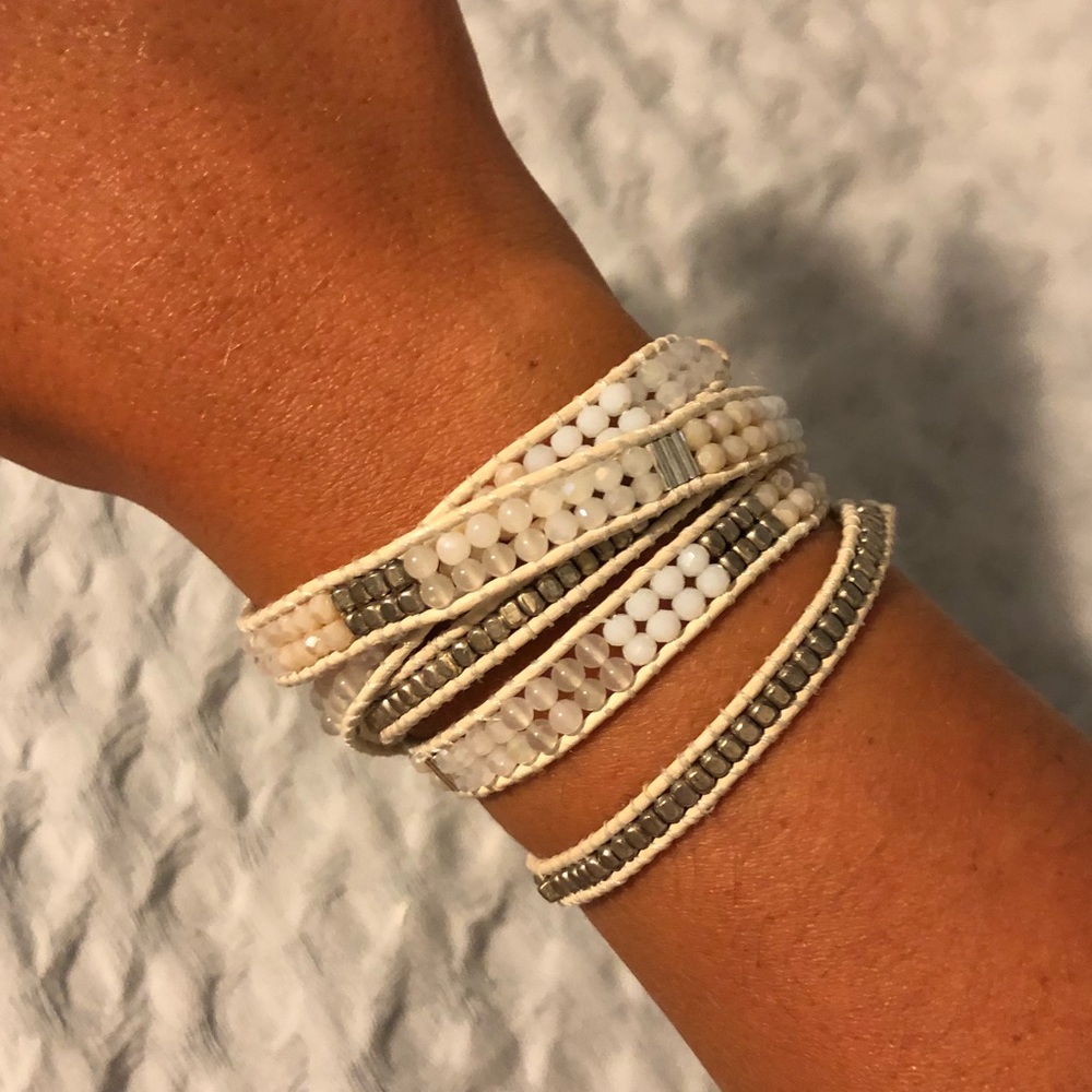 Beaded wrap bracelet